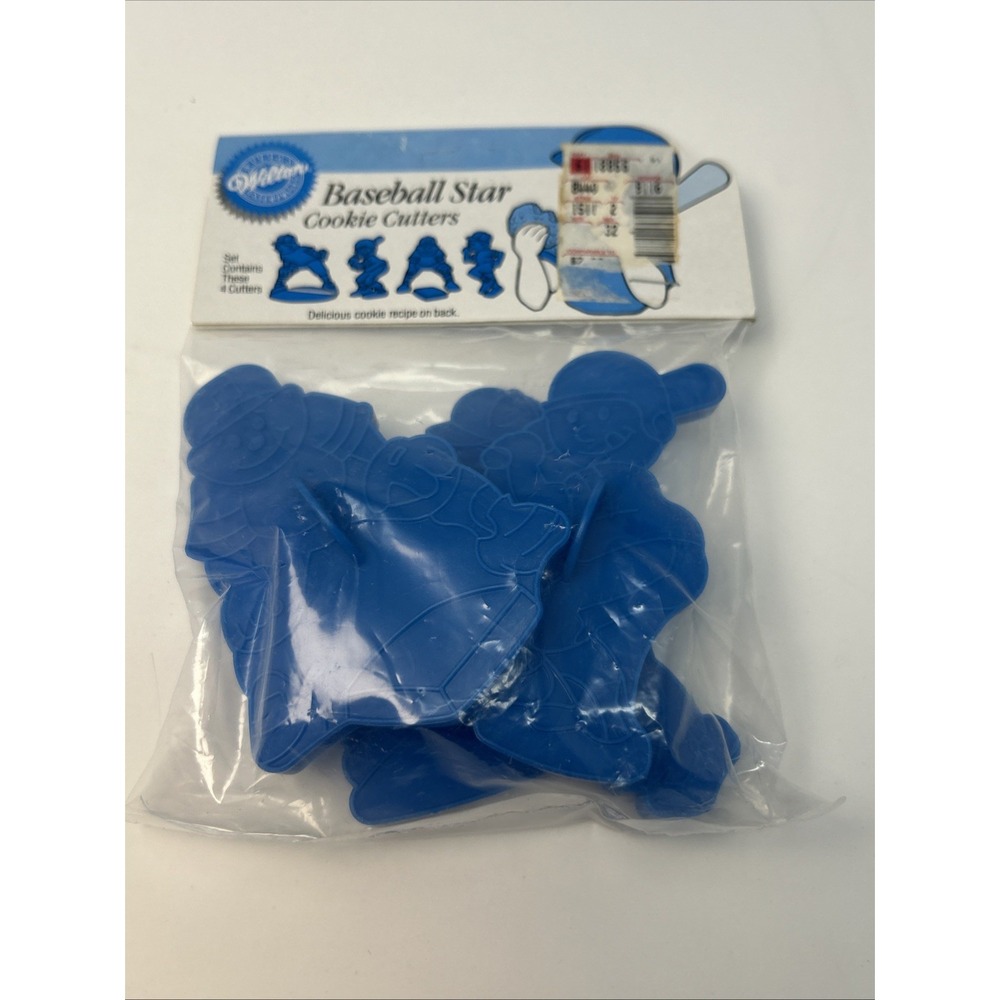 NEW Vintage Wilton Baseball Star Cookie Cutters Set Of 4 1990